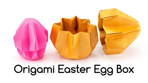 Origami Easter Egg Box Tutorial - Paper Kawaii - YouTube