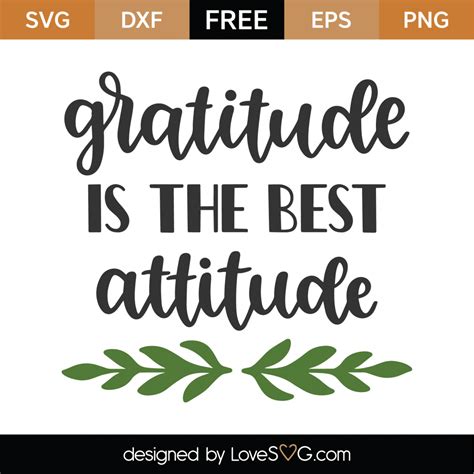 Digital Prints Gratitude svg Inspirational svg Attitude of Gratitude ...