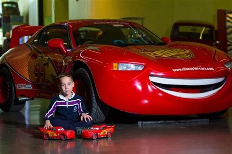 A real life Lightning McQueen car is on show at the Riverside Museum ...