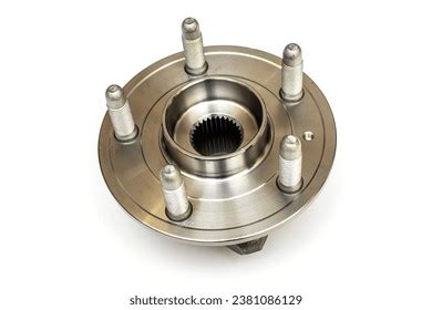 Car Wheel Hub On Isolated White Stock Photo 2381086129 | Shutterstock