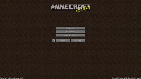 Minecraft Background Dirt / This happens without any resource pack on.