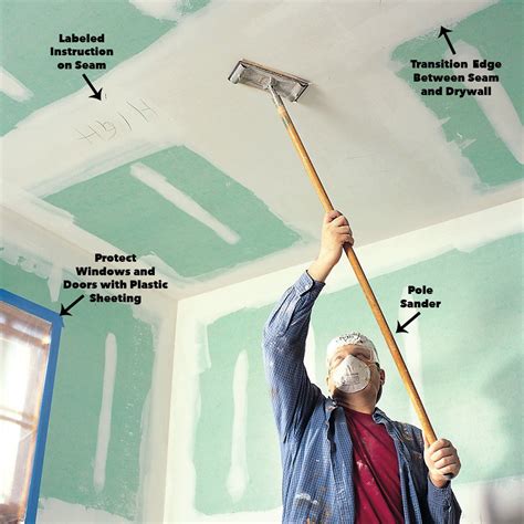 How to Sand Drywall | Drywall, Drywall installation, Drywall tape