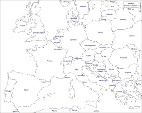 Europe Map Drawing at GetDrawings | Free download