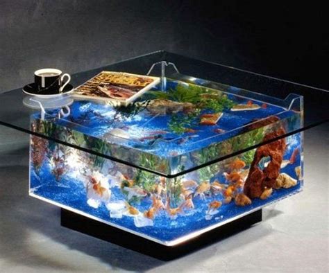 40 Creative Coffee Tables | Art and Design | Aquarium coffee table ...