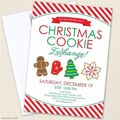 Free Printable Free Cookie Exchange Invitation Templates Click>>> And Download The Editable Pdf ...