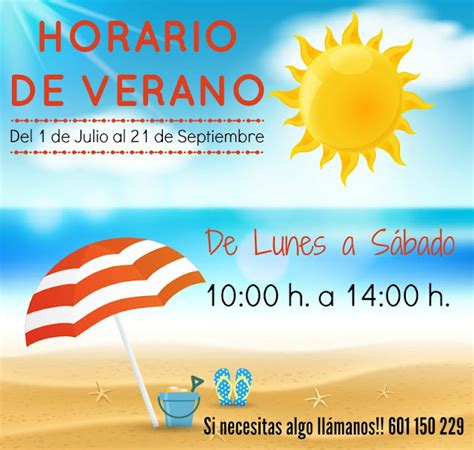 El blog de Fresa y Chocolate: HORARIO DE VERANO