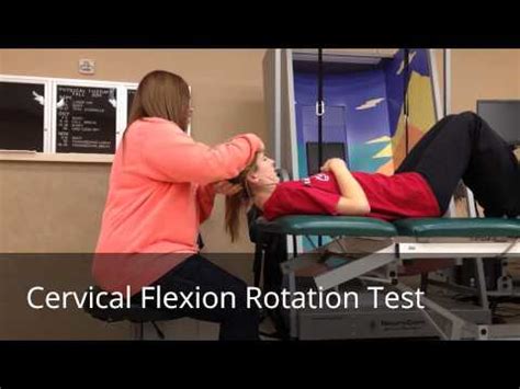 Cervical Flexion Rotation Test - YouTube