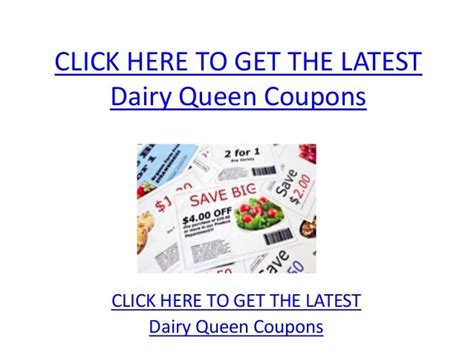 Dairy Queen Coupons - Printable Dairy Queen Coupons