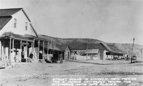 A closer look into downtown Lincoln, NM. Circa early 1900's. The ...