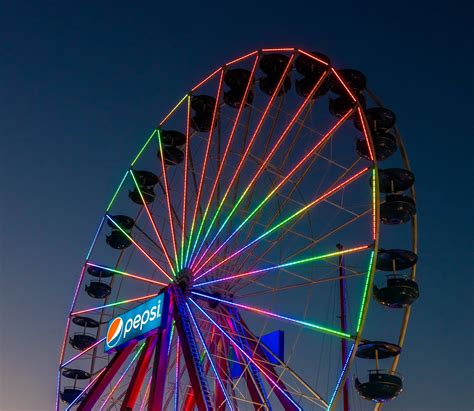 Ferris Wheels At Night