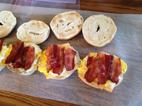 The Farmer's Wife, IN: Bacon, Egg and Cheese Bagel