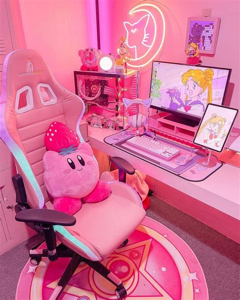 Girly Games, Pink Games, Kawaii Room Ideas, Cute Room Ideas, Gamer ...