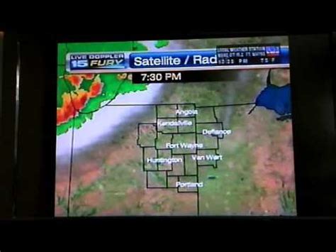 Severe weather coverage June 23, 2010: Fort Wayne, IN area (WANE)1 - YouTube