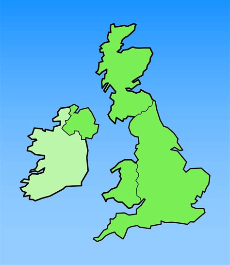 Albums 101+ Pictures Outline Map Of United Kingdom Stunning