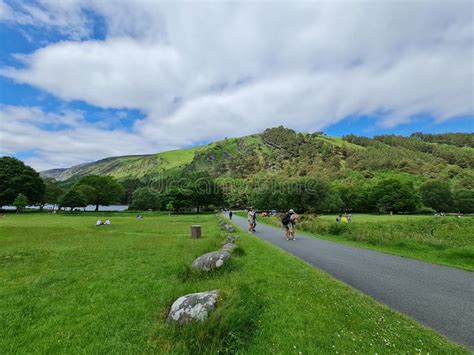 Glendalough Lake and Mountain in Ireland Editorial Photography - Image ...