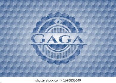 Gaga Blue Badge Geometric Pattern Background Stock Vector (Royalty Free) 1696836649 | Shutterstock