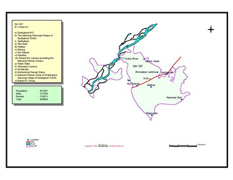 NA 197 Rahim Yar Khan VI National Assembly Seat Electoral Info & Map - Pakistan "The Land of Pure"