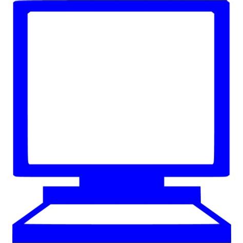 10 Blue Computer Icon Images - Computer Icon Clip Art Free, Black ...