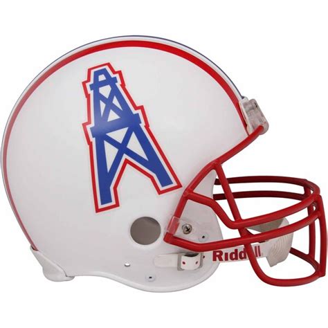 Riddell Houston Oilers 1981-1996 Full Size Throwback Helmet - White - NFLShop.com