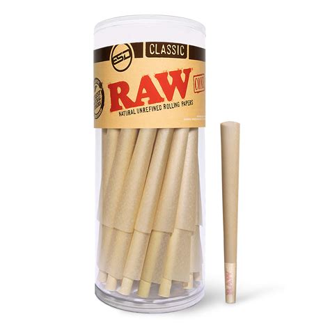 Buy RAW Cones Classic 98 Special | 50 Pack | Natural Pre Rolled Rolling ...