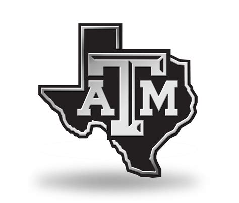 Texas A&M Aggies Logo 3D Chrome Auto Emblem NEW!! Truck or Car! Rico ...