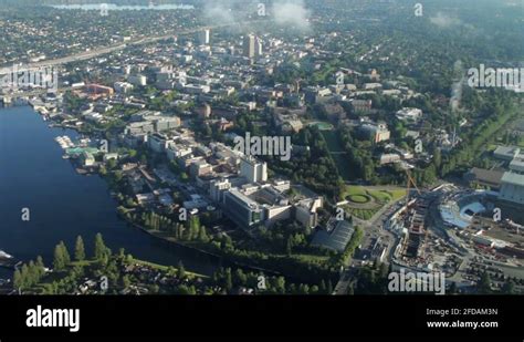 University of Washington Campus in Seattle - Aerial View Stock Video Footage - Alamy