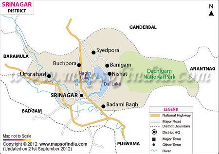 Where Is Srinagar In India Map - Map of world