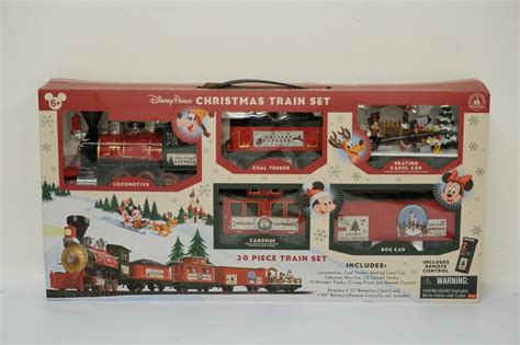 Lot - Disney Parks Christmas Train Set In Original Box