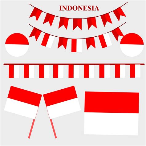 Indonesian flag design, symbol of Indonesia 22725199 Vector Art at Vecteezy