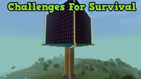 Minecraft - 5 Challenges For Survival - YouTube