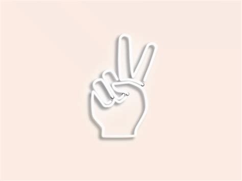 Peace Sign Gif by Hannah Heneghan on Dribbble