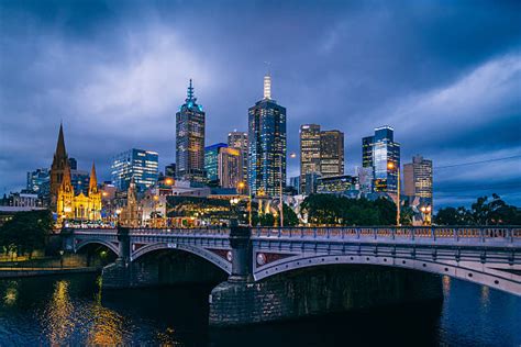 2,200+ Melbourne Skyline Night Stock Photos, Pictures & Royalty-Free ...