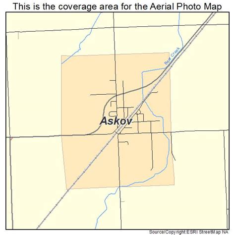 Aerial Photography Map of Askov, MN Minnesota