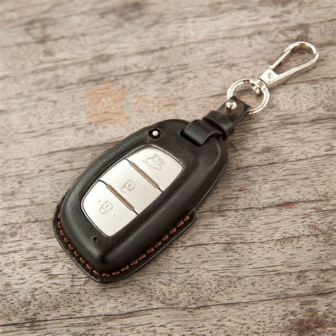 Hyundai Key Fob Case Black Leather Key Fob Cover for Hyundai | Etsy