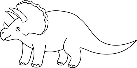 clipart outline of dinosaur - Clipground