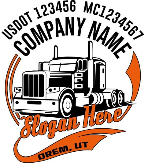 Transportation Company Name Truck Decal, (Set of 2) | Trucker quotes, Trucks, Truck decals
