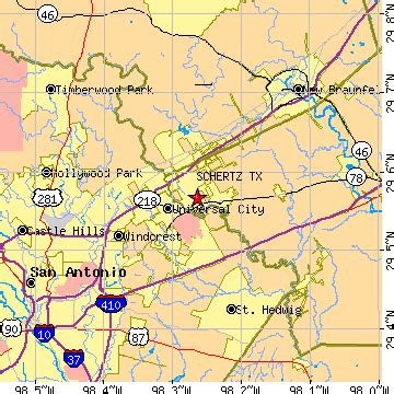 Schertz, Texas (TX) ~ population data, races, housing & economy