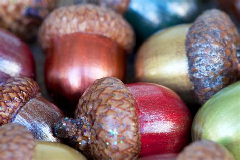 15 Hand Painted Large Acorns - Fall Mix | Acorn, Dacor, Hand painted