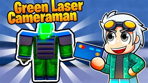 ¡La MEJOR UNIDAD de TOILET TOWER DEFENSE Roblox! (Green Laser Cameraman ...