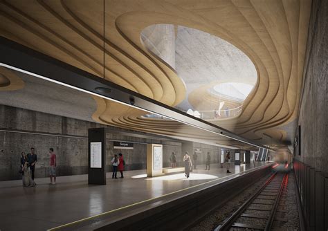 Renderings for Sporaarchitects | Metro Station in Oslo on Behance