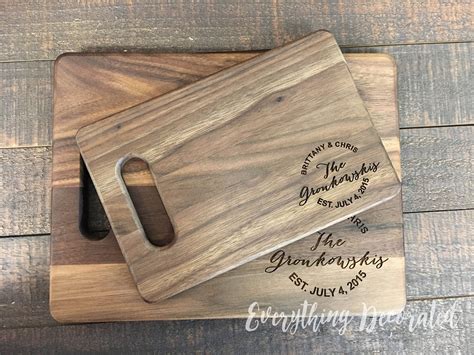 Kitchen & Dining Personalized Engraved Cutting Board Cookware