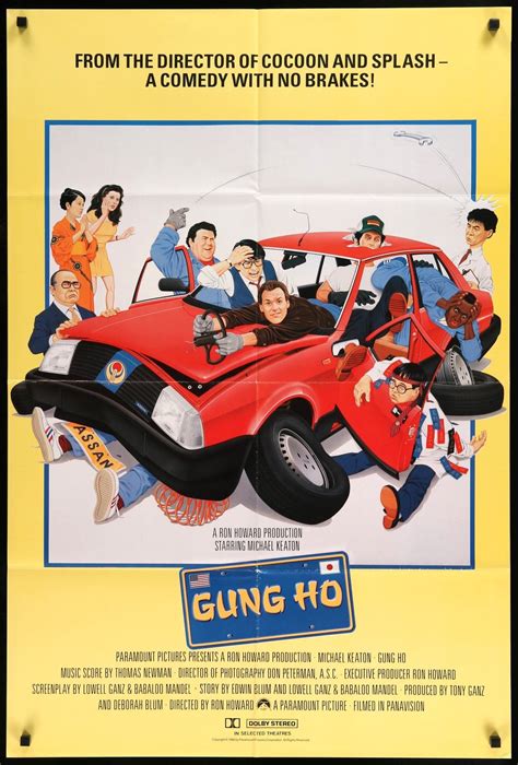 Gung Ho (1986) One-Sheet Movie Poster - Original Film Art - Vintage ...