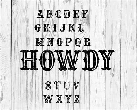 Distressed Western Letters Svg/dxf/png Country Alphabet | Etsy in 2022 | Western font, Country ...