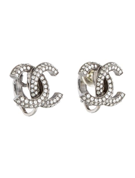 Chanel Crystal CC Earrings - Earrings - CHA161151 | The RealReal