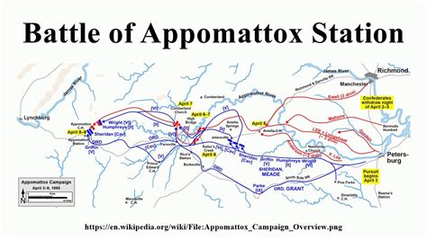 Battle Of Appomattox Map