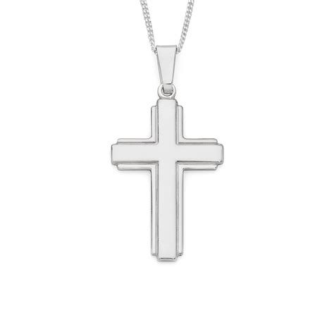 Hong Kong Gimnast Gata sterling silver cross necklace atelier ...