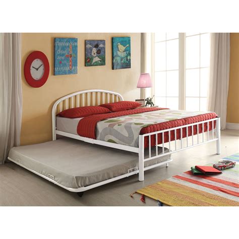 Cailyn Full Bed with Trundle, White - Walmart.com