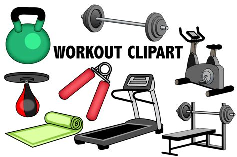 Exercise clipart gym equipment, Exercise gym equipment Transparent FREE ...