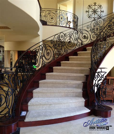 Beautifying Your Home With Wrought Iron Interior Stair Railing ...