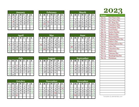 Google Calendar Template 2023 - Printable Template Calendar